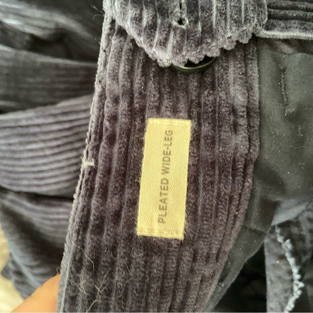 Madewell Women's Navy Wide Leg Pants - Picture 5 of 10